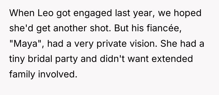When Leo got engaged last year, we hoped she'd get...