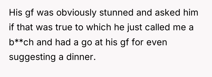 His gf was obviously stunned and asked him if that...