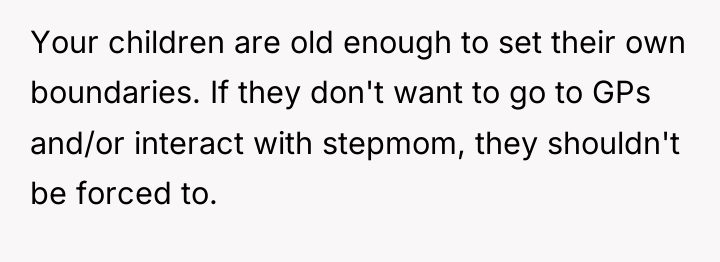 Your children are old enough to set their own boundaries....