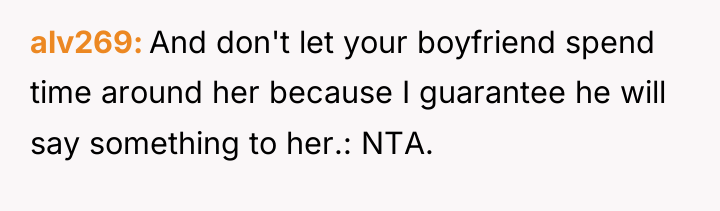 alv269 And don't let your boyfriend spend time around her...