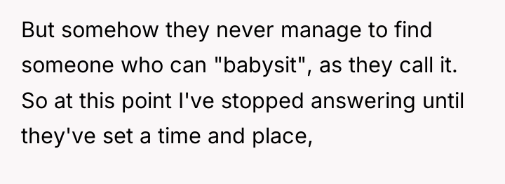 But somehow they never manage to find someone who can...