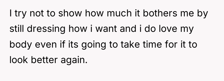 I try not to show how much it bothers me...