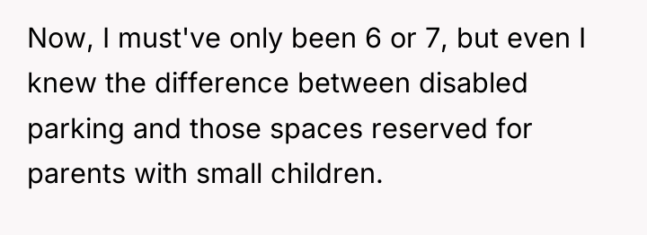Now, I must've only been 6 or 7, but even...