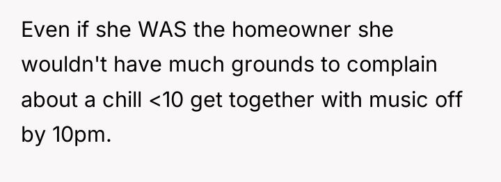 Even if she WAS the homeowner she wouldn't have much...