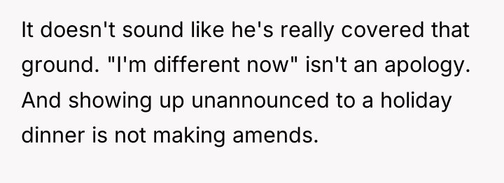 It doesn't sound like he's really covered that ground. "I'm...