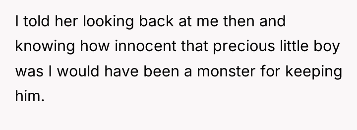 I told her looking back at me then and knowing...