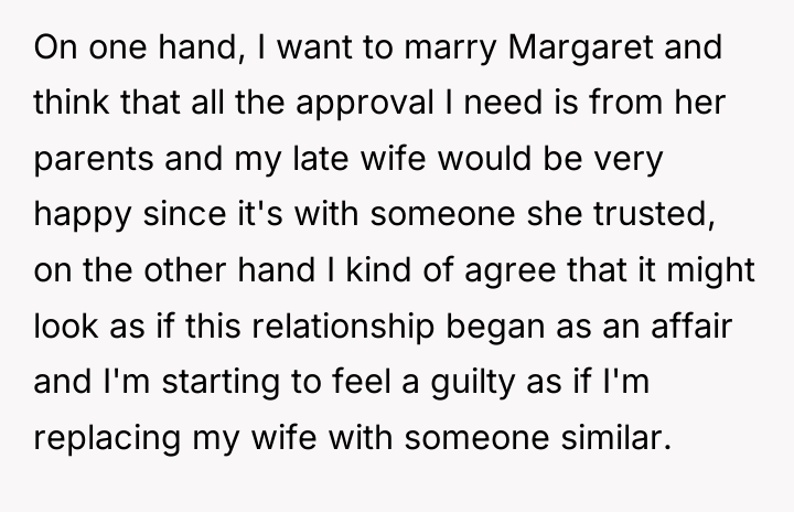 On one hand, I want to marry Margaret and think...