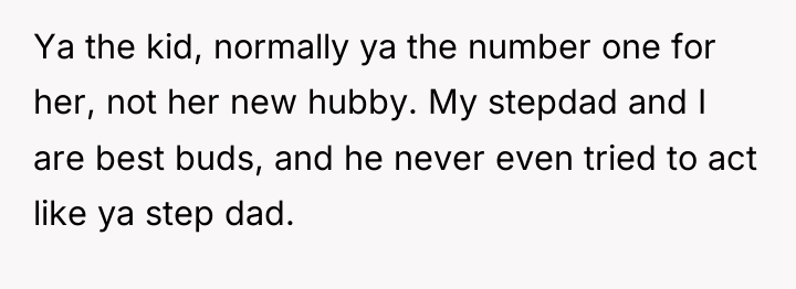 Ya the kid, normally ya the number one for her,...
