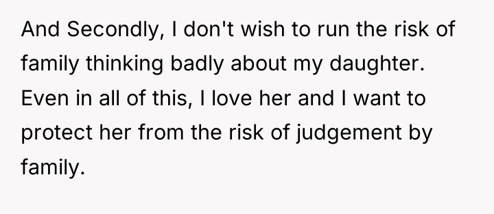 And Secondly, I don't wish to run the risk of...