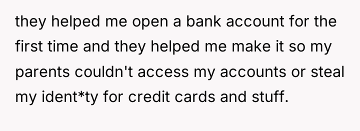 they helped me open a bank account for the first...