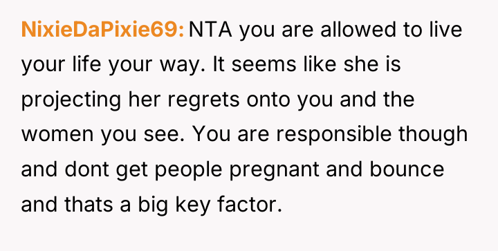 NixieDaPixie69 NTA you are allowed to live your life your...