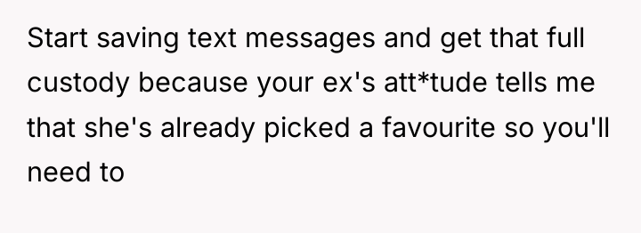 Start saving text messages and get that full custody because...