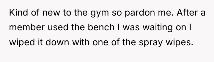 Kind of new to the gym so pardon me. After...