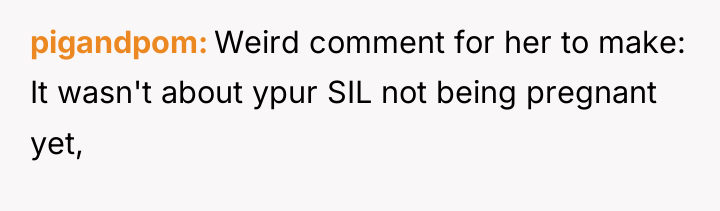 pigandpom Weird comment for her to make: It wasn't about...