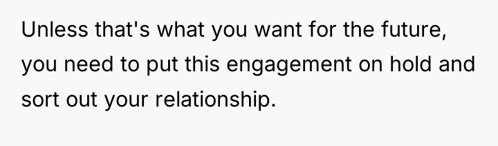 Unless that's what you want for the future, you need...