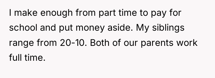 I make enough from part time to pay for school...