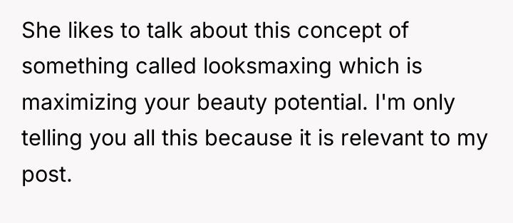 She likes to talk about this concept of something called...