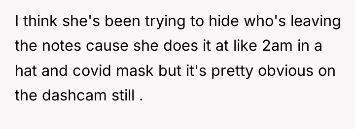 I think she's been trying to hide who's leaving the...