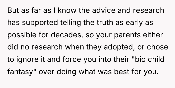But as far as I know the advice and research...
