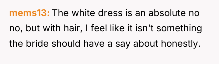 mems13 The white dress is an absolute no no, but...