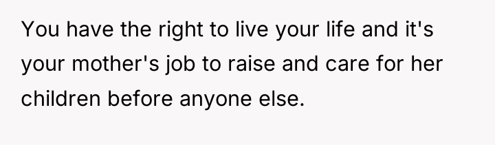 You have the right to live your life and it's...