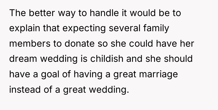 The better way to handle it would be to explain...