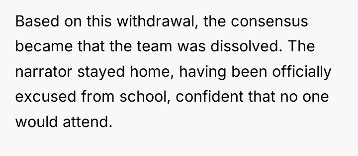 Based on this withdrawal, the consensus became that the team...