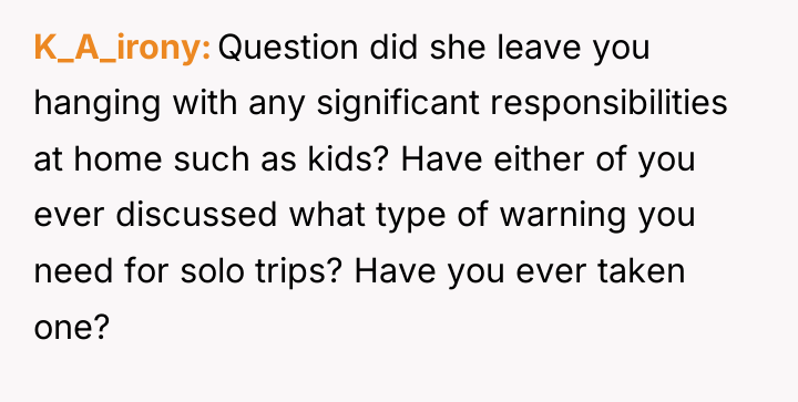 K_A_irony Question did she leave you hanging with any significant...