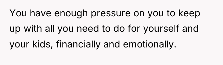 You have enough pressure on you to keep up with...