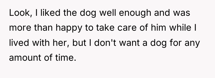 Look, I liked the dog well enough and was more...