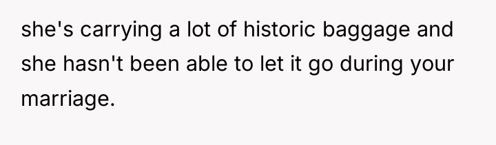 she's carrying a lot of historic baggage and she hasn't...