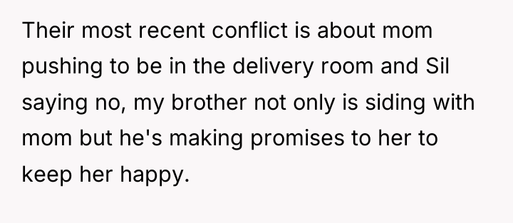 Their most recent conflict is about mom pushing to be...