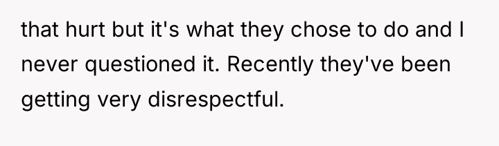 that hurt but it's what they chose to do and...