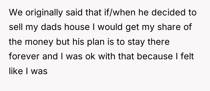 We originally said that if/when he decided to sell my...