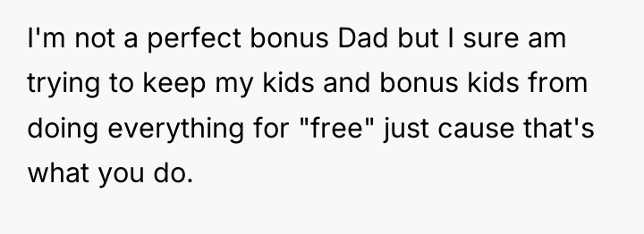 I'm not a perfect bonus Dad but I sure am...