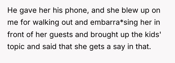 He gave her his phone, and she blew up on...