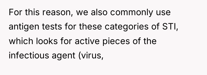 For this reason, we also commonly use antigen tests for...