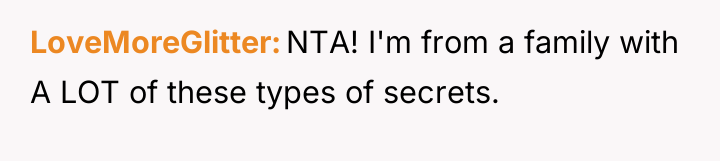 LoveMoreGlitter NTA! I'm from a family with A LOT of...