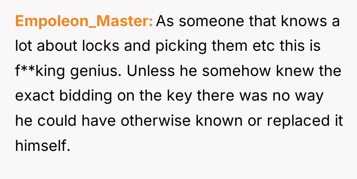 Empoleon_Master As someone that knows a lot about locks and...