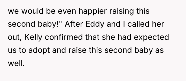 we would be even happier raising this second baby!" After...