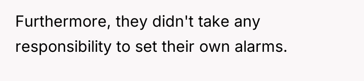 Furthermore, they didn't take any responsibility to set their own...