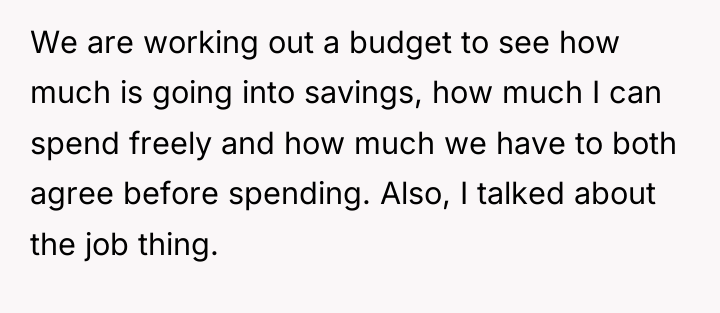 We are working out a budget to see how much...