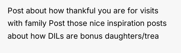 Post about how thankful you are for visits with family...