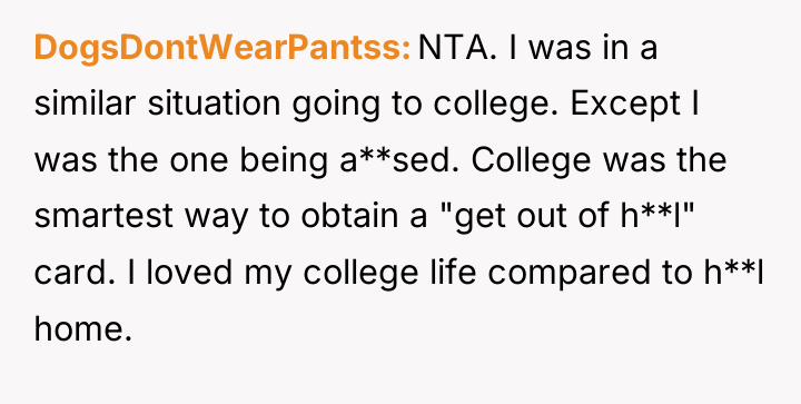 DogsDontWearPantss NTA. I was in a similar situation going to...
