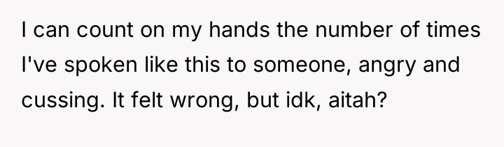 I can count on my hands the number of times...