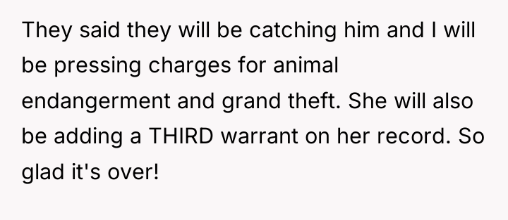 They said they will be catching him and I will...