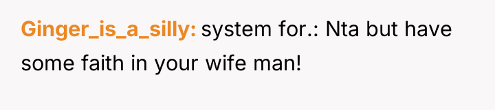 Ginger_is_a_silly system for.: Nta but have some faith in your...