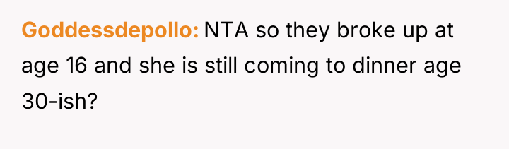 Goddessdepollo NTA so they broke up at age 16 and...