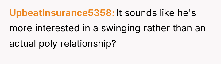 UpbeatInsurance5358 It sounds like he's more interested in a swinging...