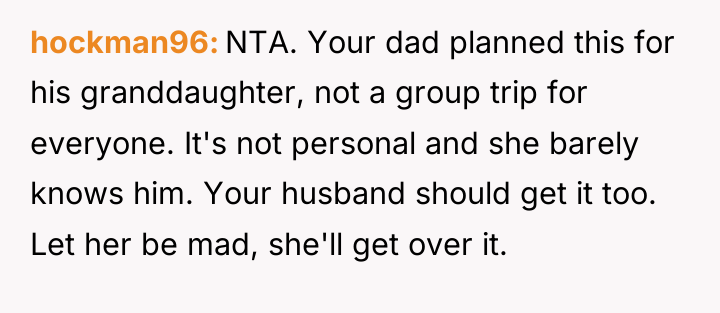 hockman96 NTA. Your dad planned this for his granddaughter, not...
